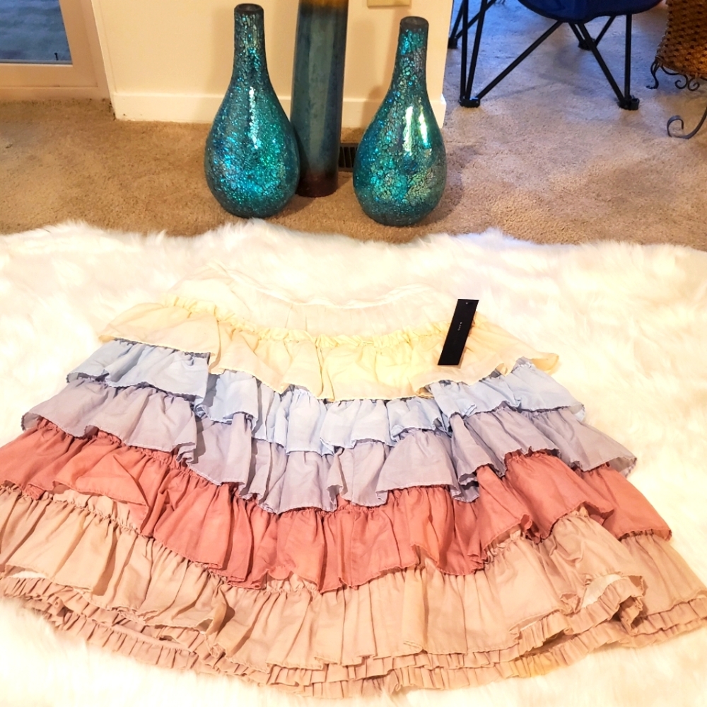 Marc Jacobs multi-colored ruffle skirt